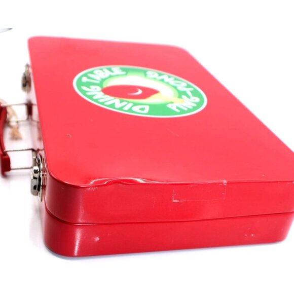 Dining Table Ping-Pong Vintage Paddle Set with Case & Balls Sports Gear - Picture 3 of 5